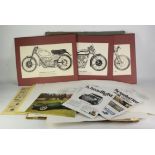 Old Scrapbook of cuttings relating to mostly transport, Motor racing and Motor cycles.