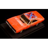 General Lee 1969 Dodge Charger Die cast model, signed by Catherine Bach who plays Daisy Duke in the