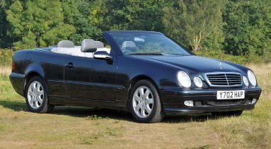 2001 Mercedes CLK 200 Petrol Convertible Automatic. Registration number: Y702 HAP.