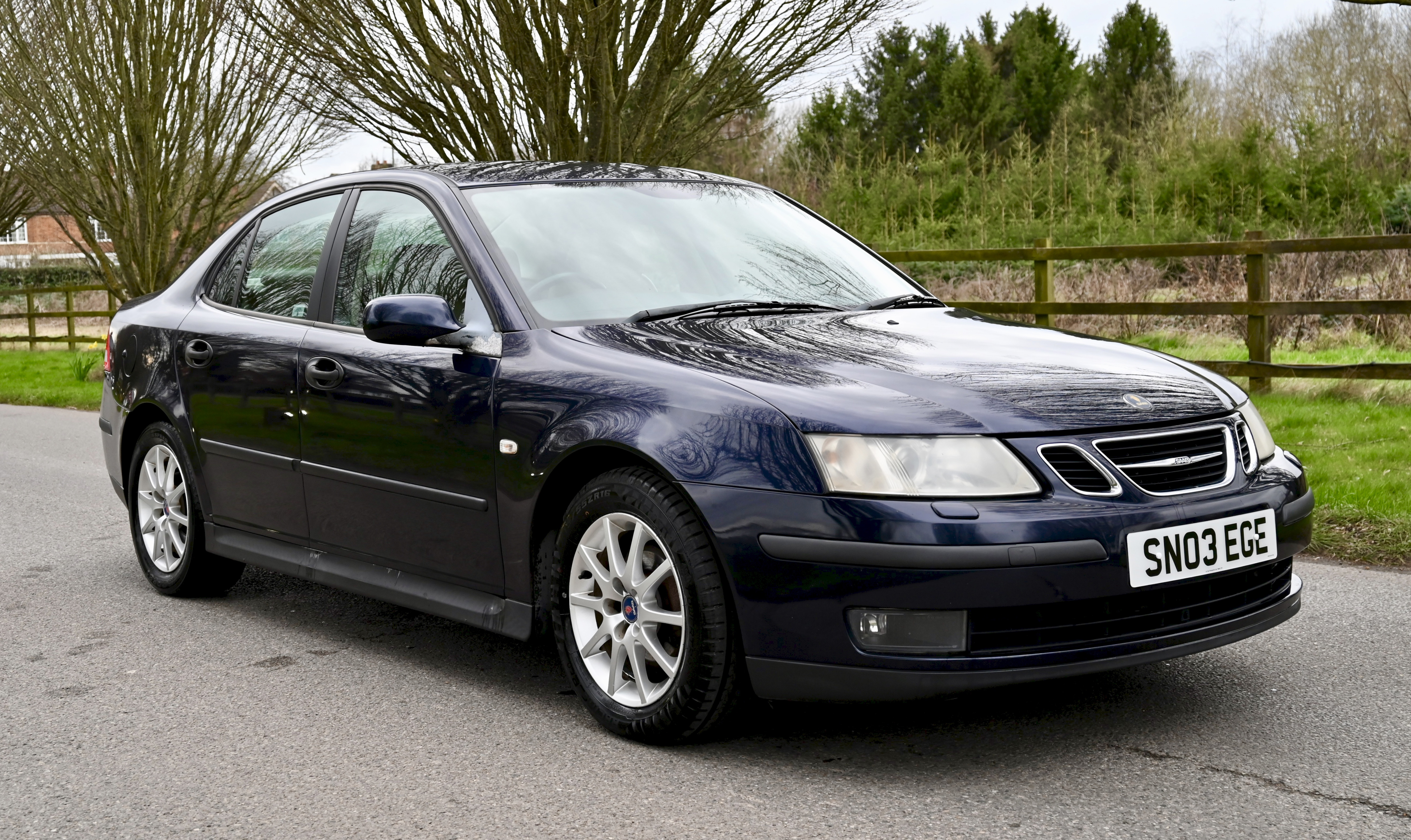 2003 Saab 9-3 2.0 Litre ARC Saloon. Registration number: SN03 EGE. Long MOT until the 22nd of