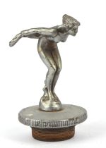 Speed Nymph Mascot - Mounted on a radiator cap, (16cm High). Please note this lot has the standard