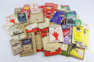 Large Collection of Vintage travel maps and items - To include Central buses map and route list