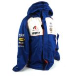 Yamaha Official Rob Mac Racing Jacket (XXL) and Two Bike Crash Helmets for display only, size M58.