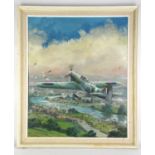 Geoff Shaw, Hawker Typhoon 1B, 198 Squadron, 1944, oil on board, signed and dated 1977, 60 x 50cm.