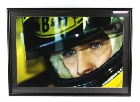 Eight large F1 related photographs - To include Damon Hill and Ralf Schumacher 1998,