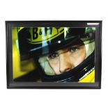 Eight large F1 related photographs - To include Damon Hill and Ralf Schumacher 1998,