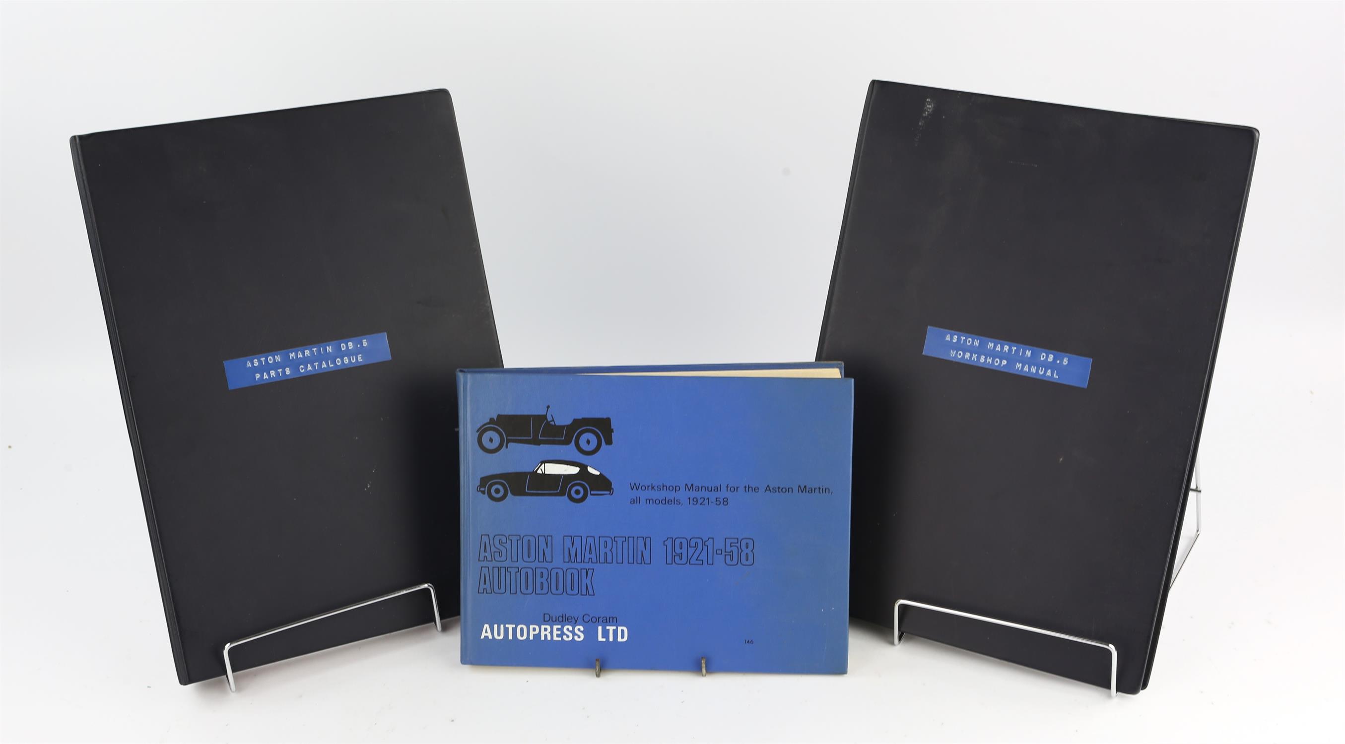 Collection of Various Aston Martin Books and Manuals - To include DB5 Workshop Manual in ring - Image 2 of 2