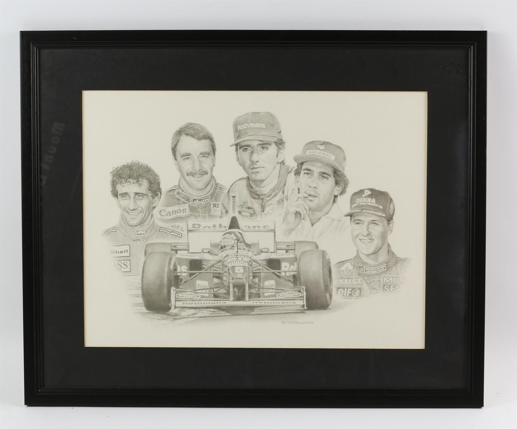 Collection of Four F1 prints - 50 years of the World Championship -1950 to 1999 framed print - Image 4 of 4