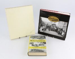 Three early Sunbeam books - Sunbeam the Supreme Car 1899-1935 by Dowell and Motoring Entente - The