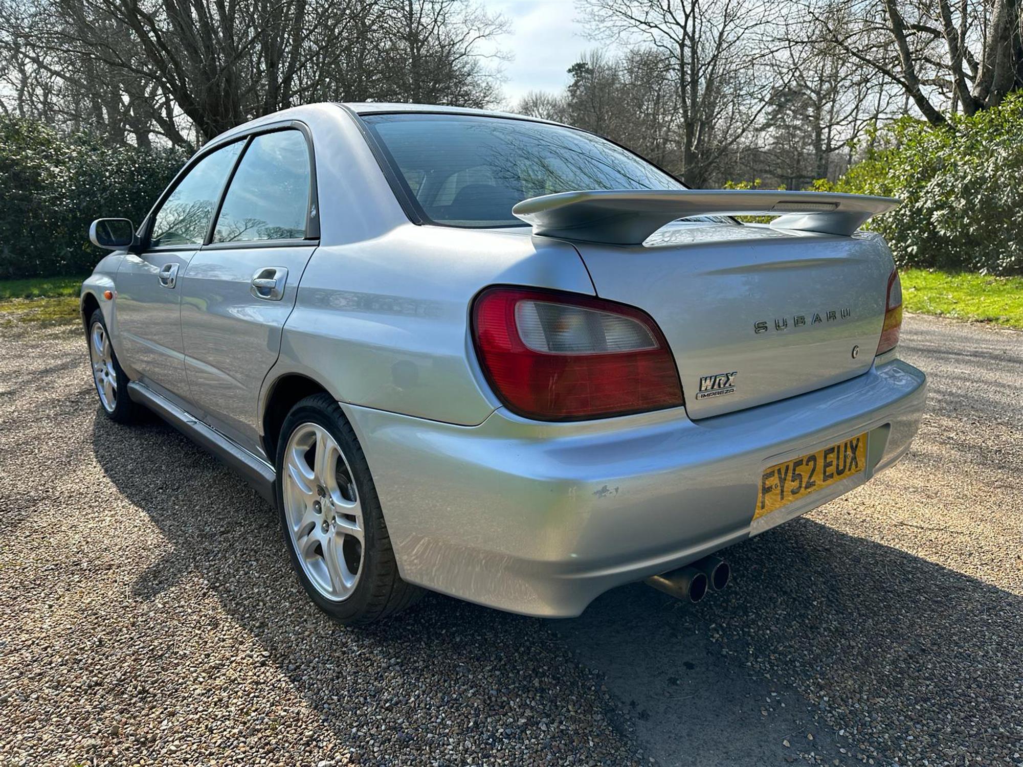 2002 Subaru Impreza 2.0 WRX AWD Turbo 4-dr Saloon. Registration: FY52 EUX. Finished in Silver. - Image 12 of 16