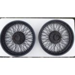 Set of 4 Vintage Car Wire Wheels - 52mm hub and 18 inch rims, suitable for Lagonda, Sunbeam etc (4).