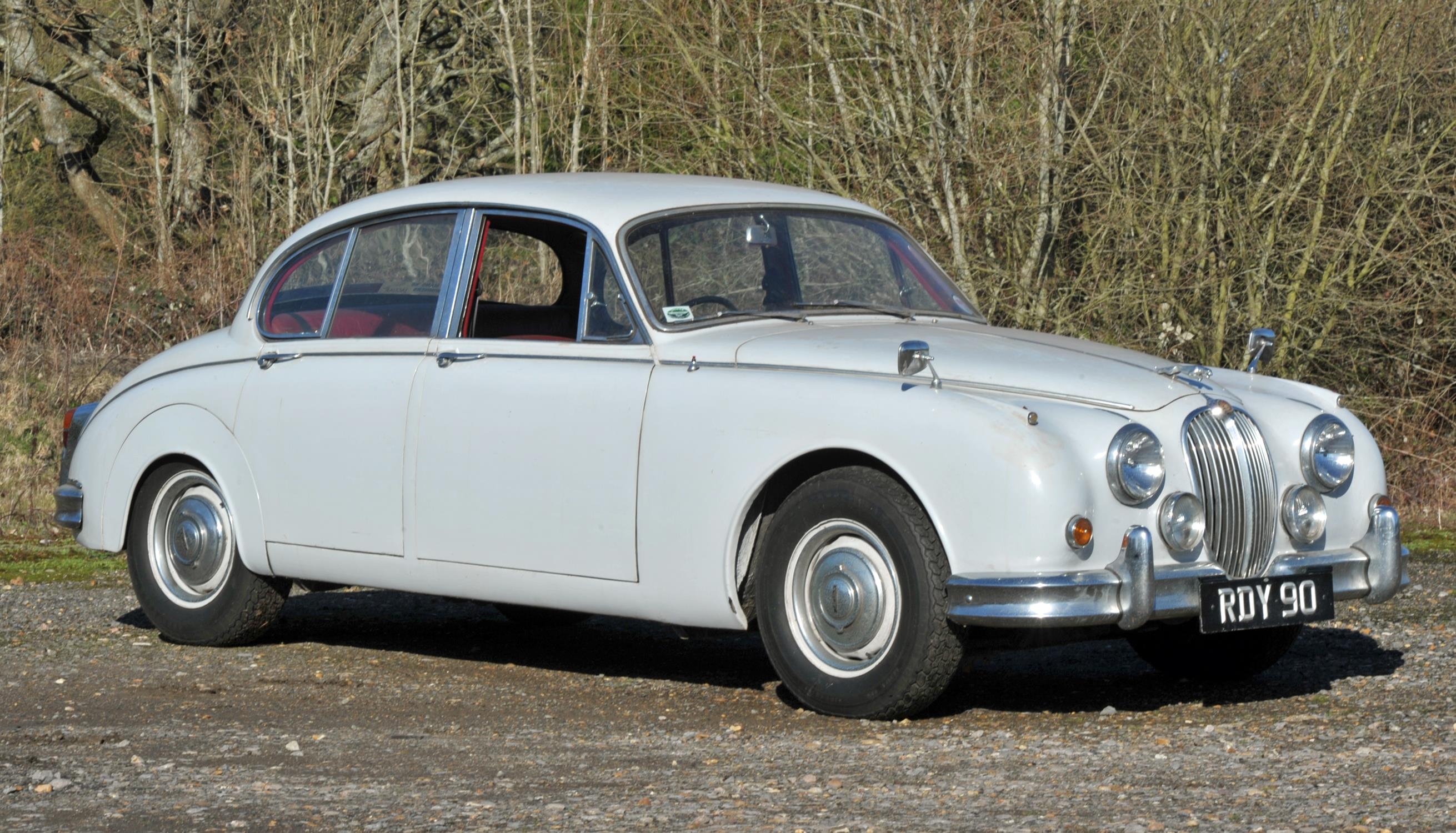 1961 Jaguar 2.4 MK2 Petrol 4 speed manual with overdrive. Registration number: RDY 90.