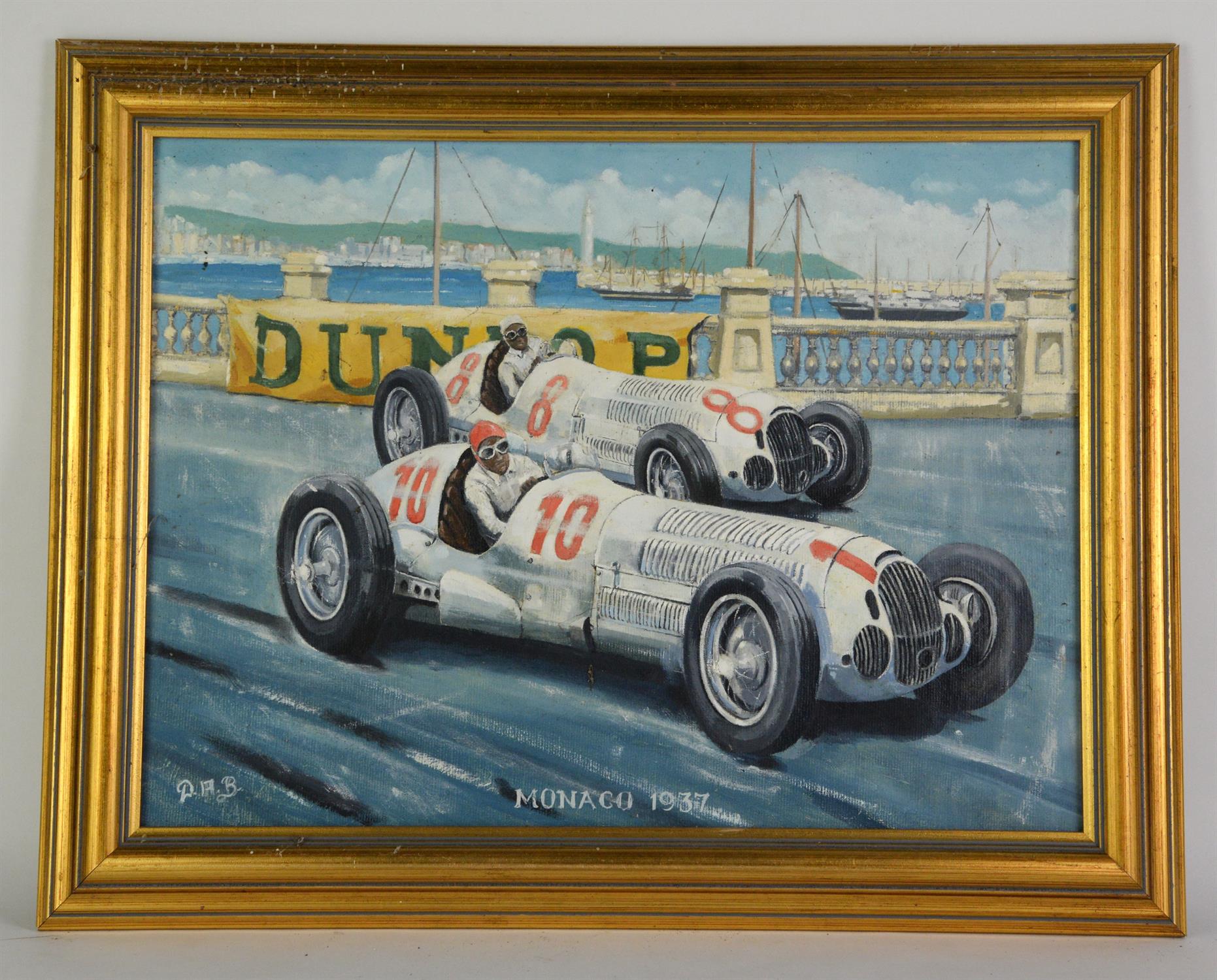 Dereck Anthony Brooks, Monaco 1937, oil on board, gilt frame, signed, 30 x 40cm. Please note this