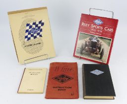 Various Riley Books and Brochures - To include Riley 9 Instruction Books and a Sales Brochure and