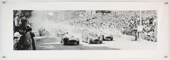 A Collection of 10 Vintage Monaco Grand Prix related poster photos - (5 Signed), To include Roy