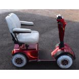 Pride Hurricane mobility scooter 8mph in red with a captains seat in need of new batteries has