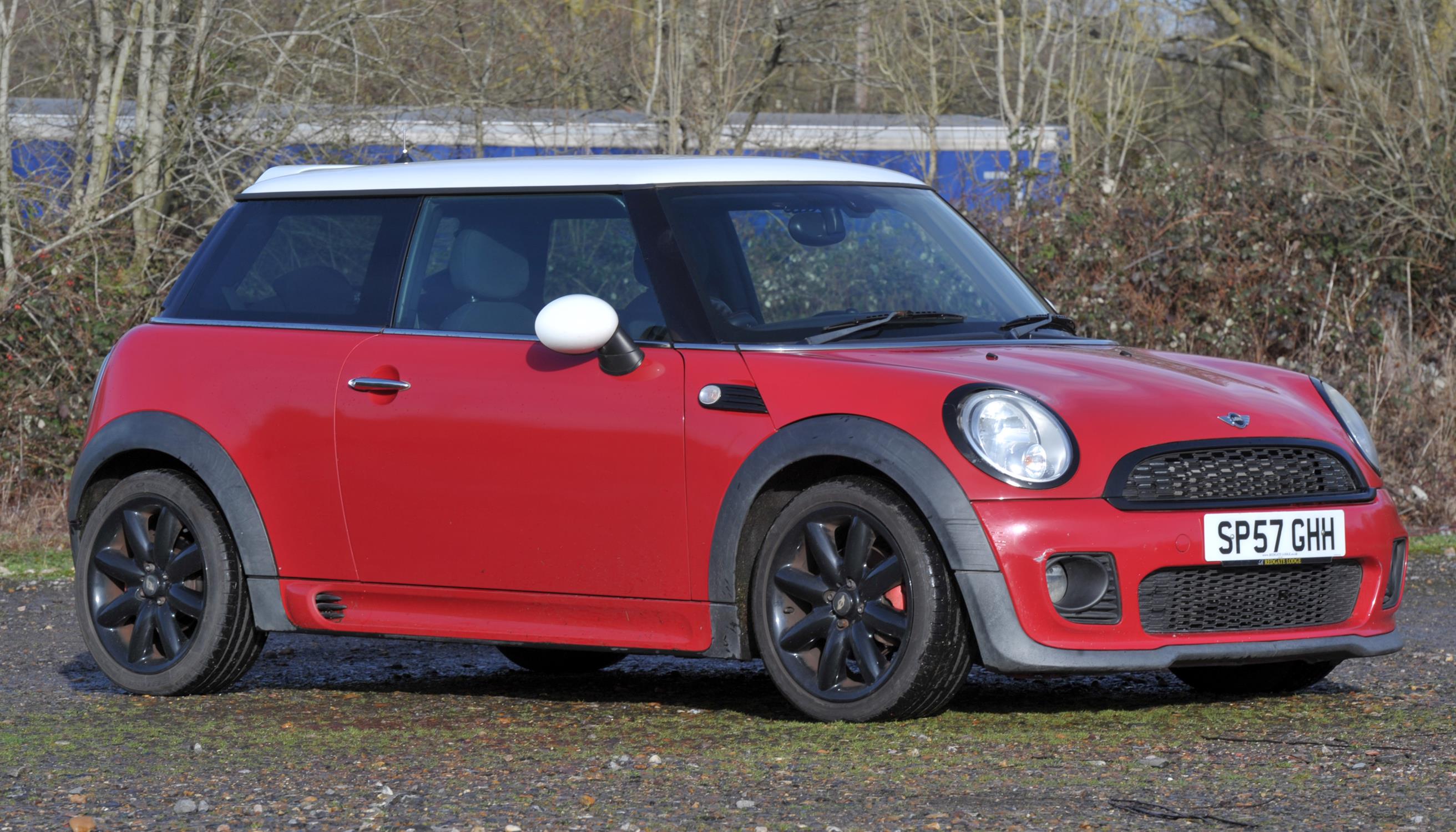 2007 Mini 1.6 Cooper Petrol with John Cooper Works Areo Body Kit. Registration number: SP57 GHH.