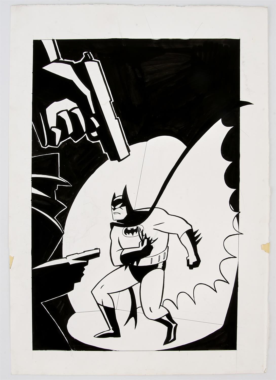 Batman original art pages and art print. Batman Adventures (1st series 1993) comic book art by - Bild 5 aus 5