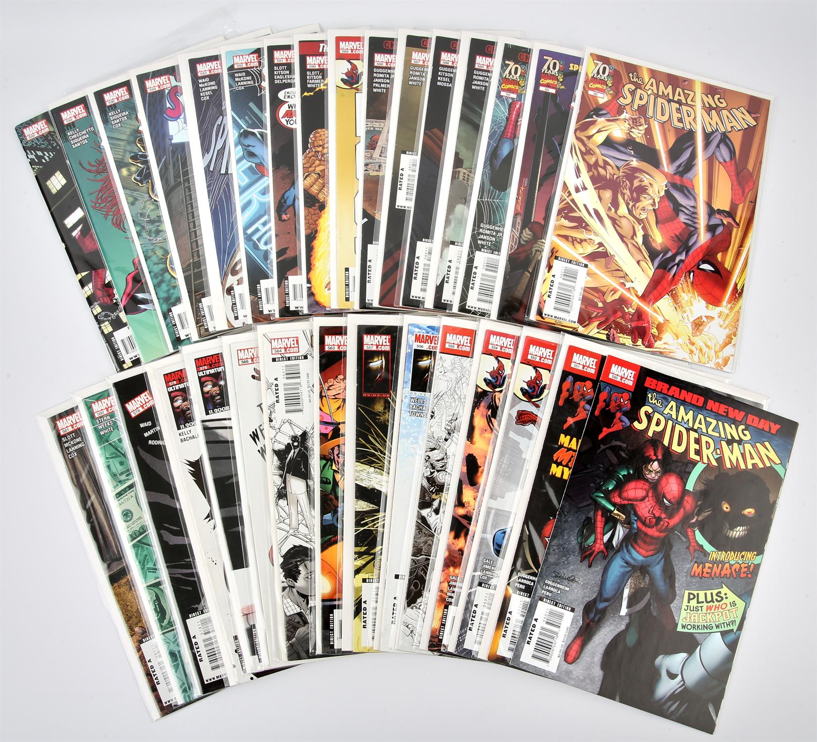 Marvel Comics: The Amazing Spider-Man featuring notable issues (2008 onwards). A collection of 34