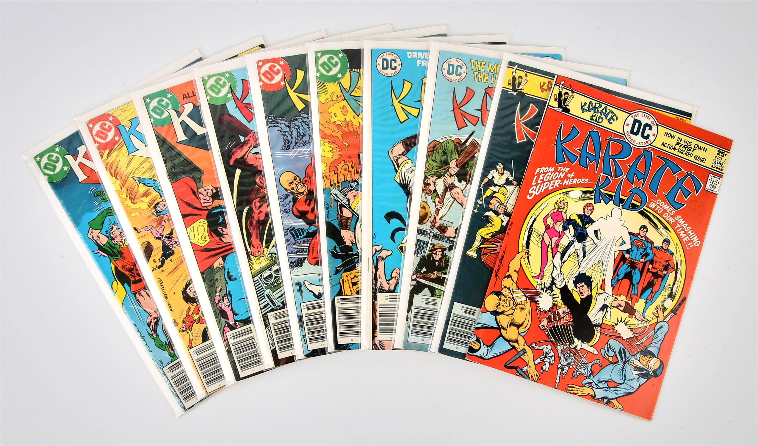 DC comics: Karate Kid, a group of 10 issues (1976 onwards). This lot features: Karate Kid (1st