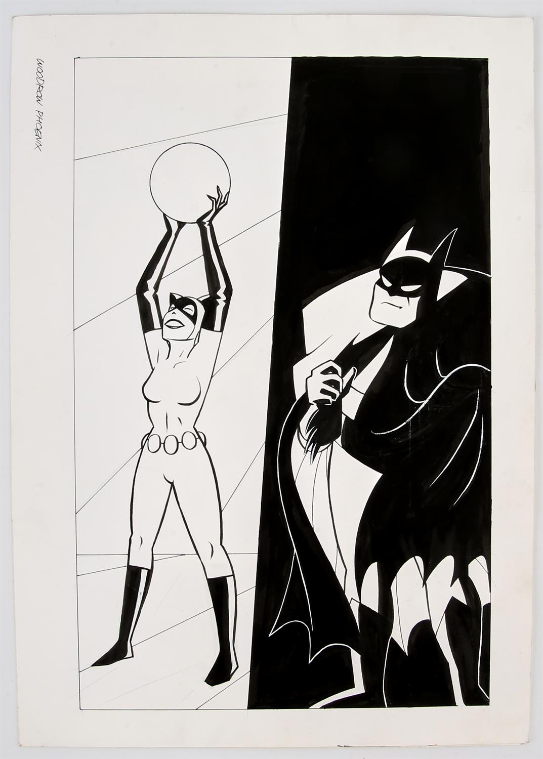 Batman original art pages and art print. Batman Adventures (1st series 1993) comic book art by - Bild 4 aus 5
