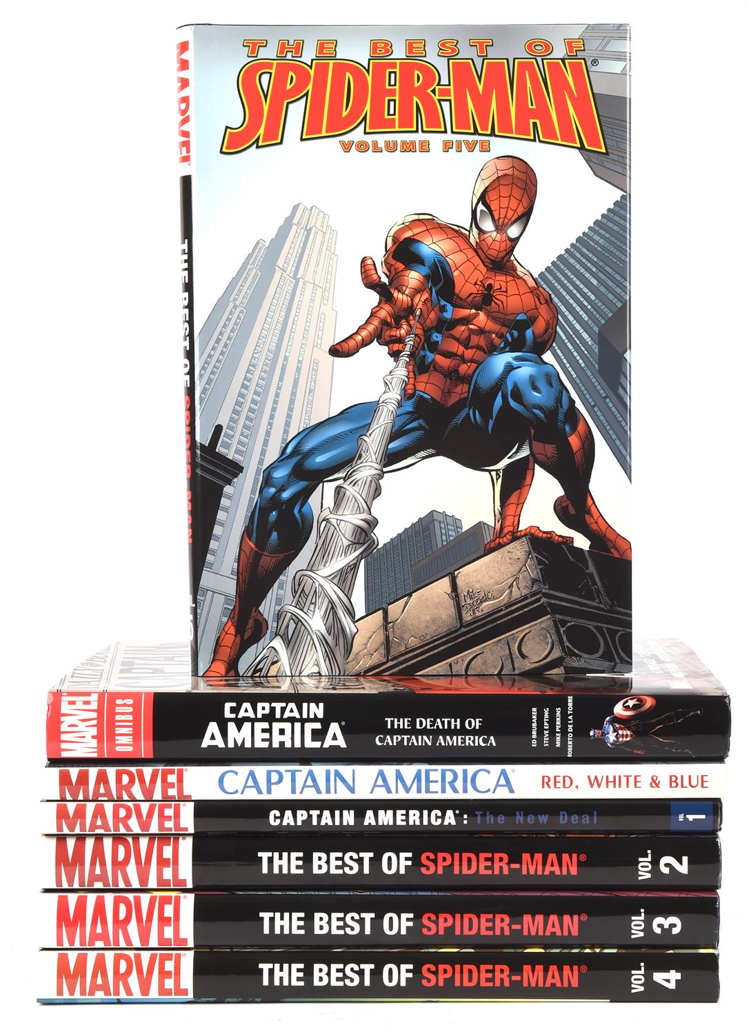 Marvel Amazing Spider-Man & Captain America Hardcover Graphic Novels: A collection of X14 Marvel - Image 2 of 2