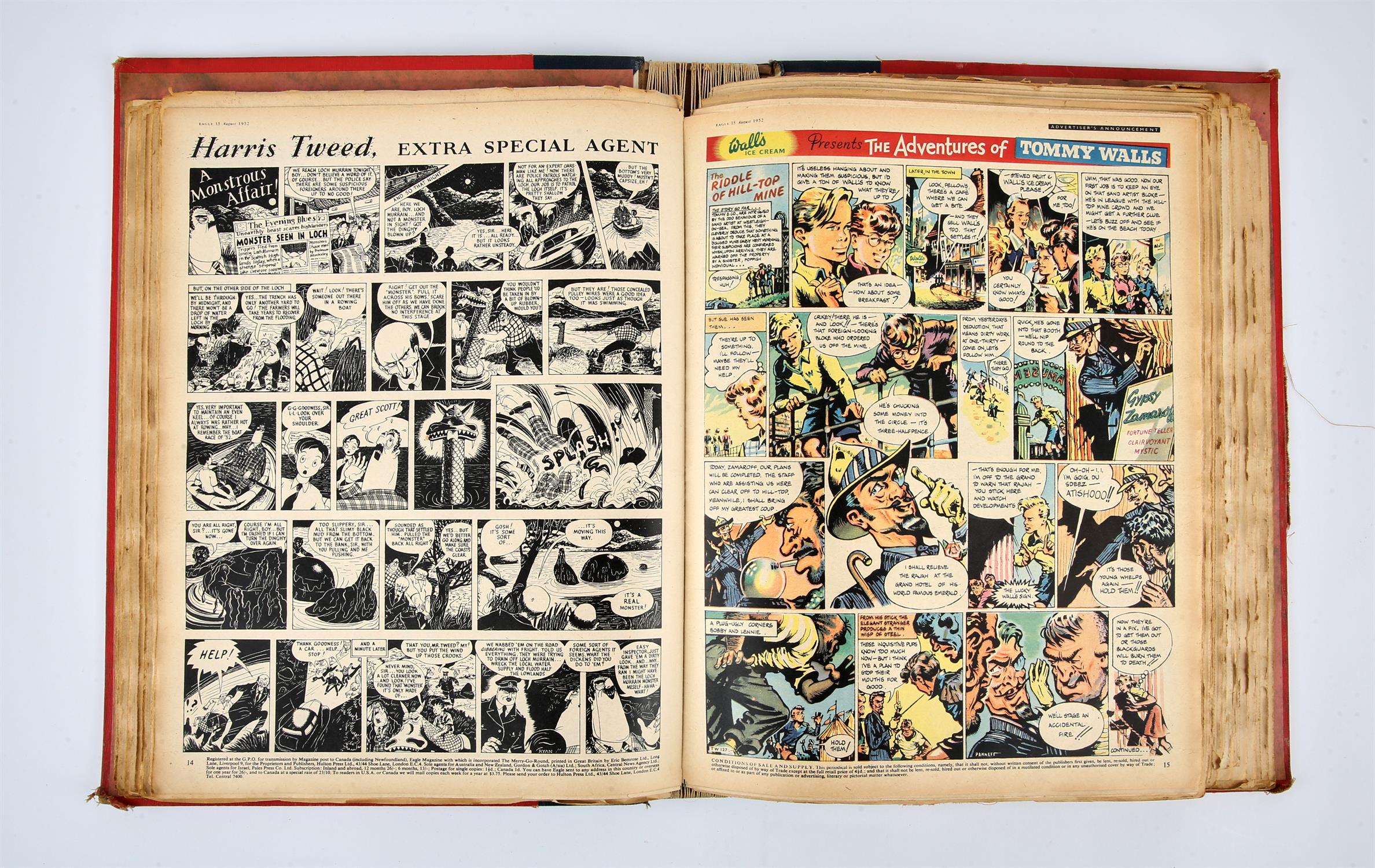 Eagle comics: a complete binder of volume 3 (1952 – 1953) and some additional issues. - Image 2 of 4