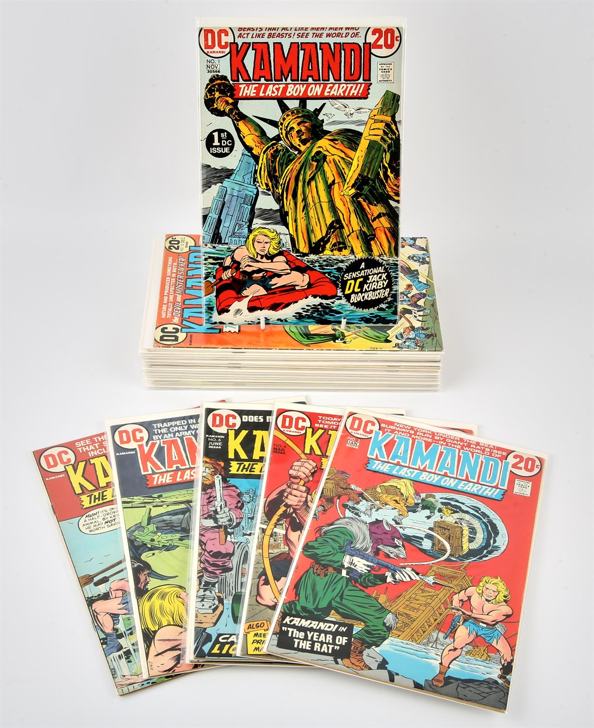 DC comics: Kamandi The Last Boy on Earth, a group of 23 issues (1972 onwards). This lot