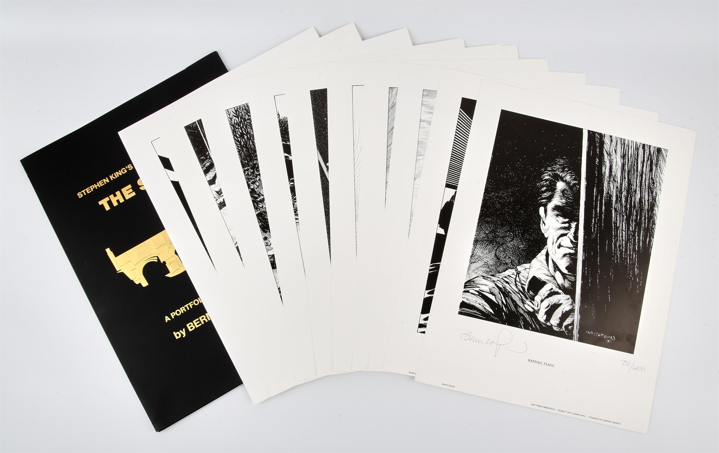 Stephen Kings “The Stand” Portfolio, with illustrations by Berni Wrightson. Signed and Numbered.