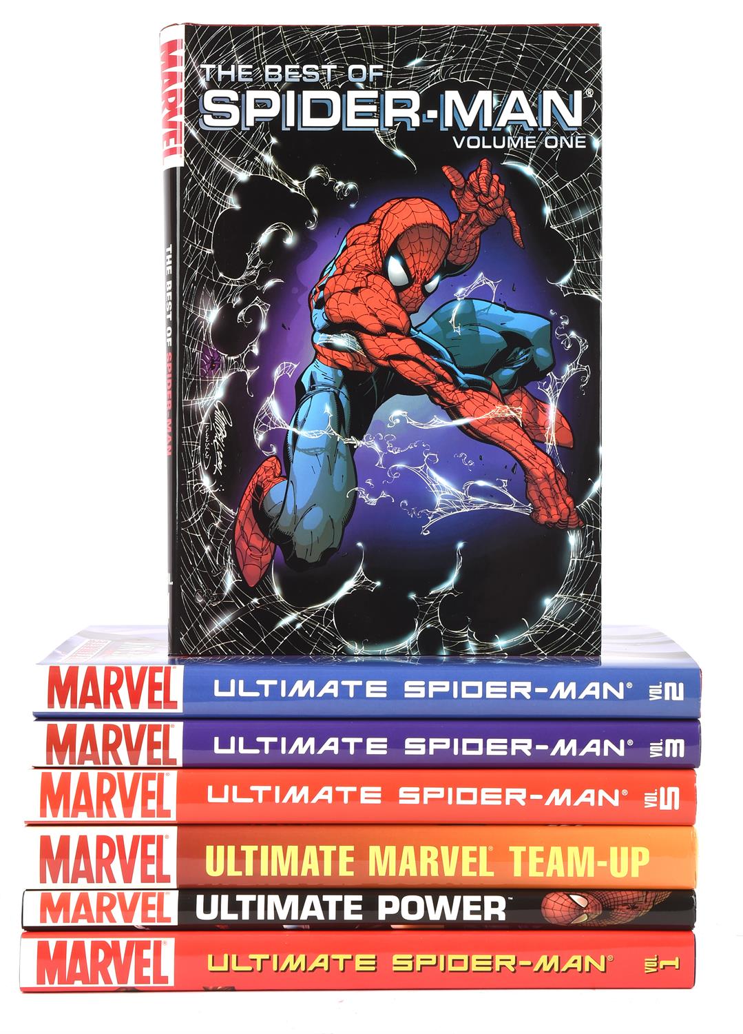 Marvel Amazing Spider-Man & Captain America Hardcover Graphic Novels: A collection of X14 Marvel