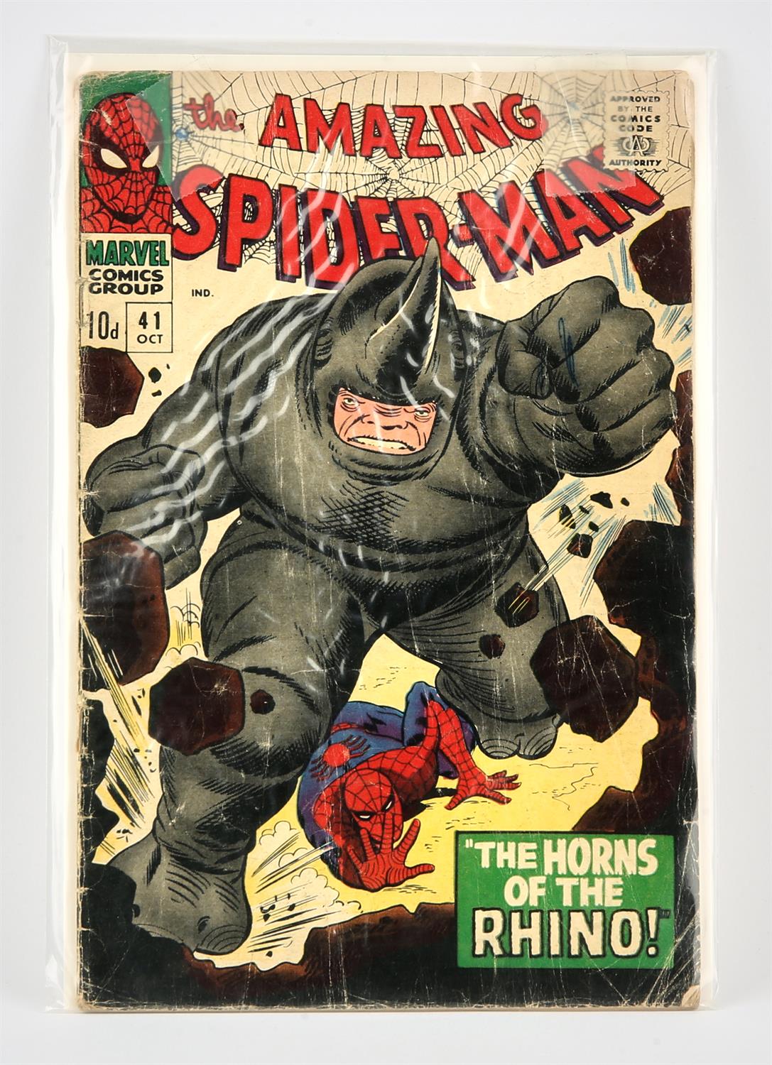 Marvel Comics: The Amazing Spider-Man No. 41 (1966). Featuring the 1st appearance of the Rhino.