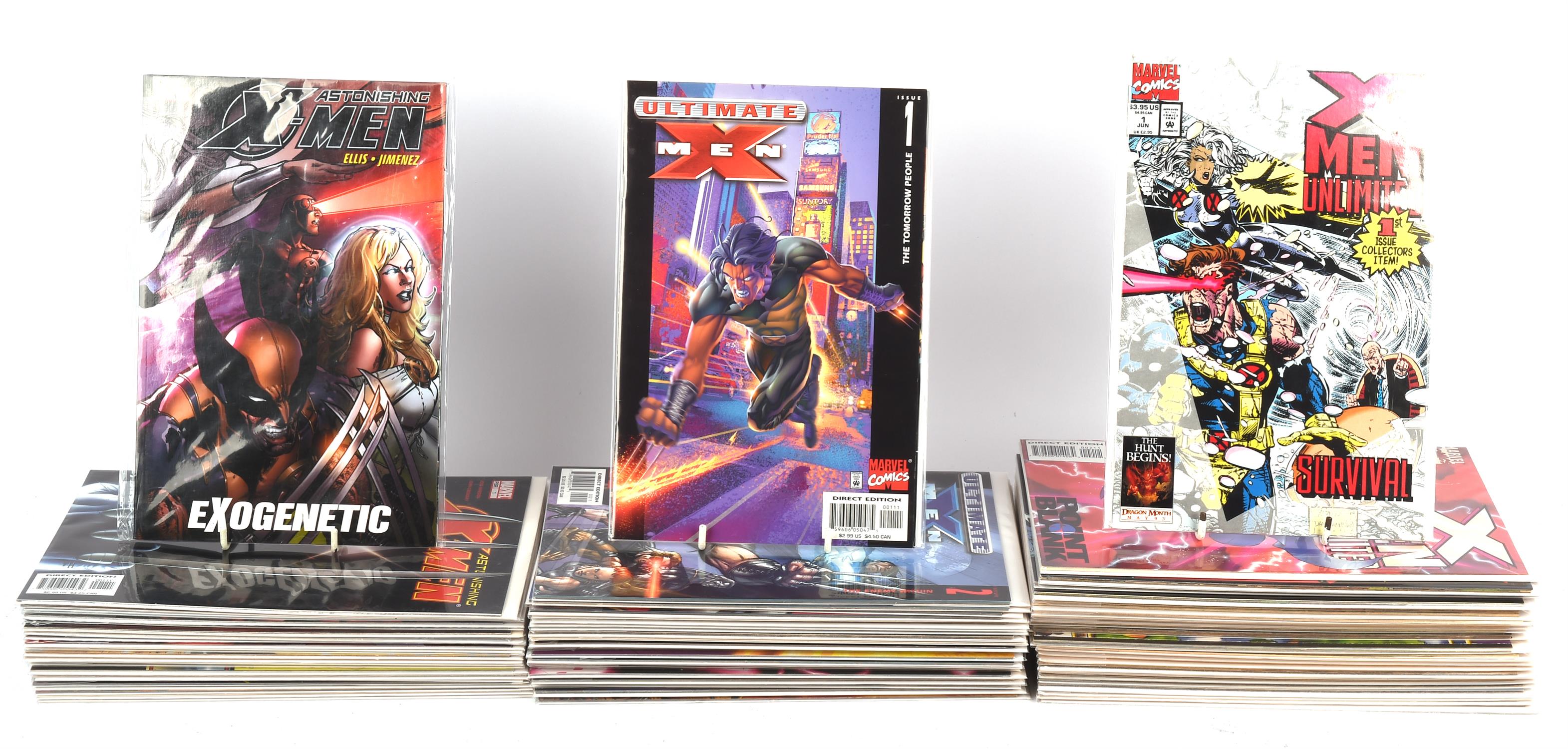 Marvel comics: X-Men. A group of 77 modern age comic book issues (1993 - 2010). A collection of