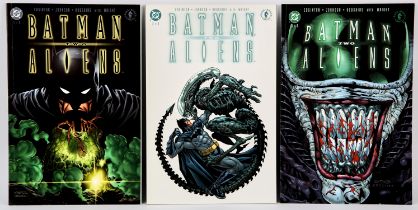 DC / Dark Horse Comics: Batman Aliens II No. 1,2,3 complete set (2003). This lot features: Batman