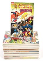 Marvel comics: An Excalibur group of fifty-six (56) Bronze-age comic book issues (1988 - 97).