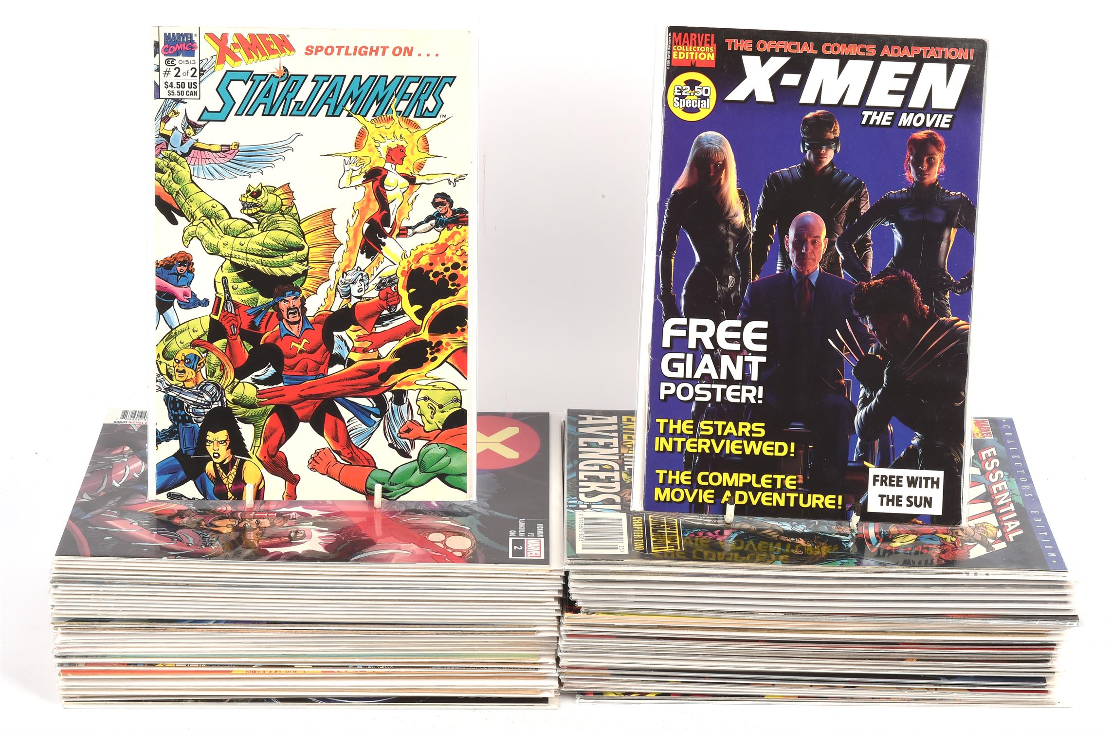 Marvel comics: The X-men. A group of seventy-one (71) comic books (1988 - 2007). A collection of