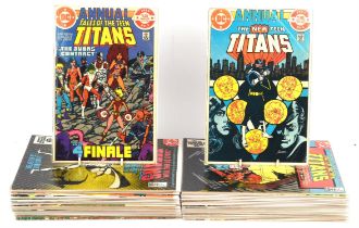 DC Comics: The Teen Titans. A group of forty-four (44) comic book issues (1981 - 1986).