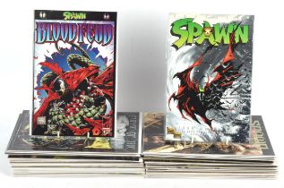 Image Comics: Spawn. A group of fifty-three (53) copper-age comic book issues (1994-2021).
