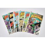 DC Comics: Aquaman. A group of comics featuring notable covers and issues (1977 onwards).