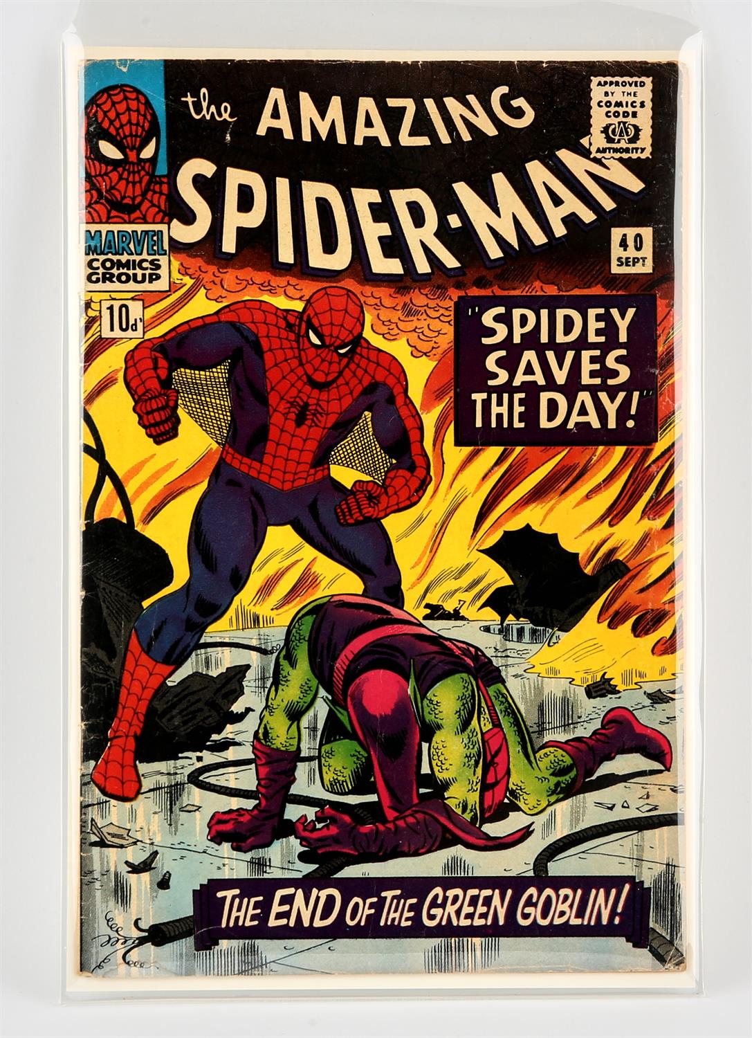 Marvel Comics: The Amazing Spider-Man No. 40 (1966). Green Goblin origin story. Key Spider-man