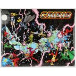 Crisis on Infinite Earths DC Comics promotional Poster. Artwork by comics Legend George Perez