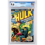 Marvel Comics: Incredible Hulk 182, (December 1974) CGC Universal Grade 9.6. White pages.