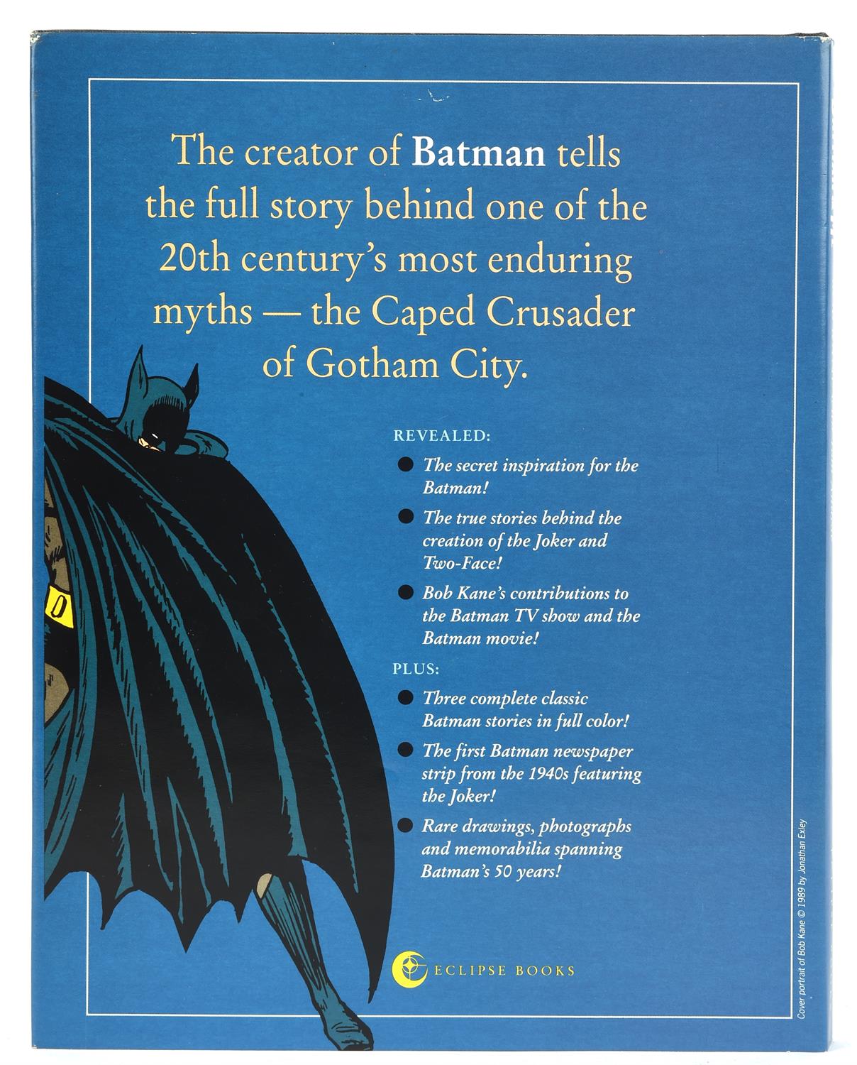 Batman & Me Eclipse Books Publishing, 1st print, Hardcover, 1989 An autobiography by the creator - Image 2 of 3