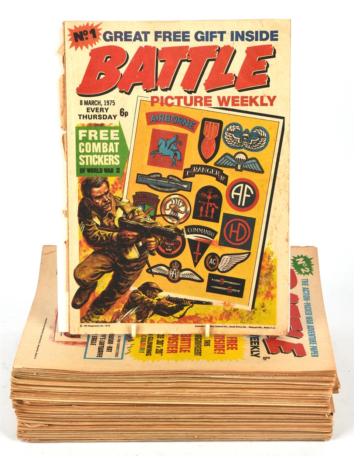 Battle Picture Weekly comics: A group of 47 issues (1975 onwards). Published by IPC Magazines ltd.