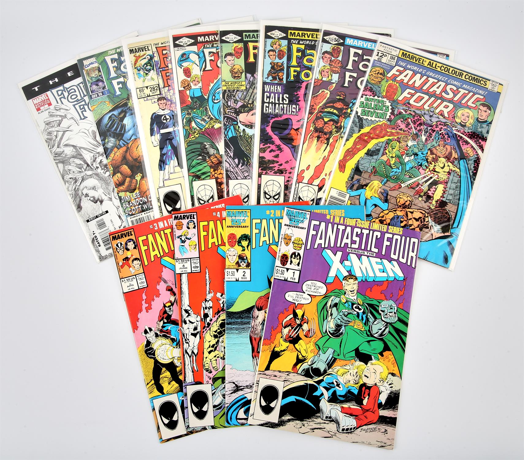 Marvel Comics: Fantastic Four Comics, a group of 16 comics featuring 1st appearances and notable