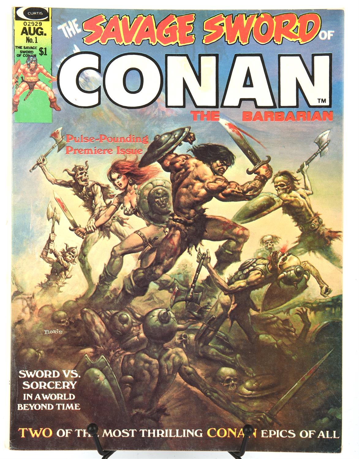Marvel Comics: The Savage Sword of Conan the Barbarian US edition (1974). The 1st issue of the