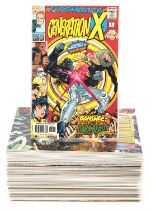 Marvel Comics: Generation X comics. A group of forty-five (45) copper-age comic book issues