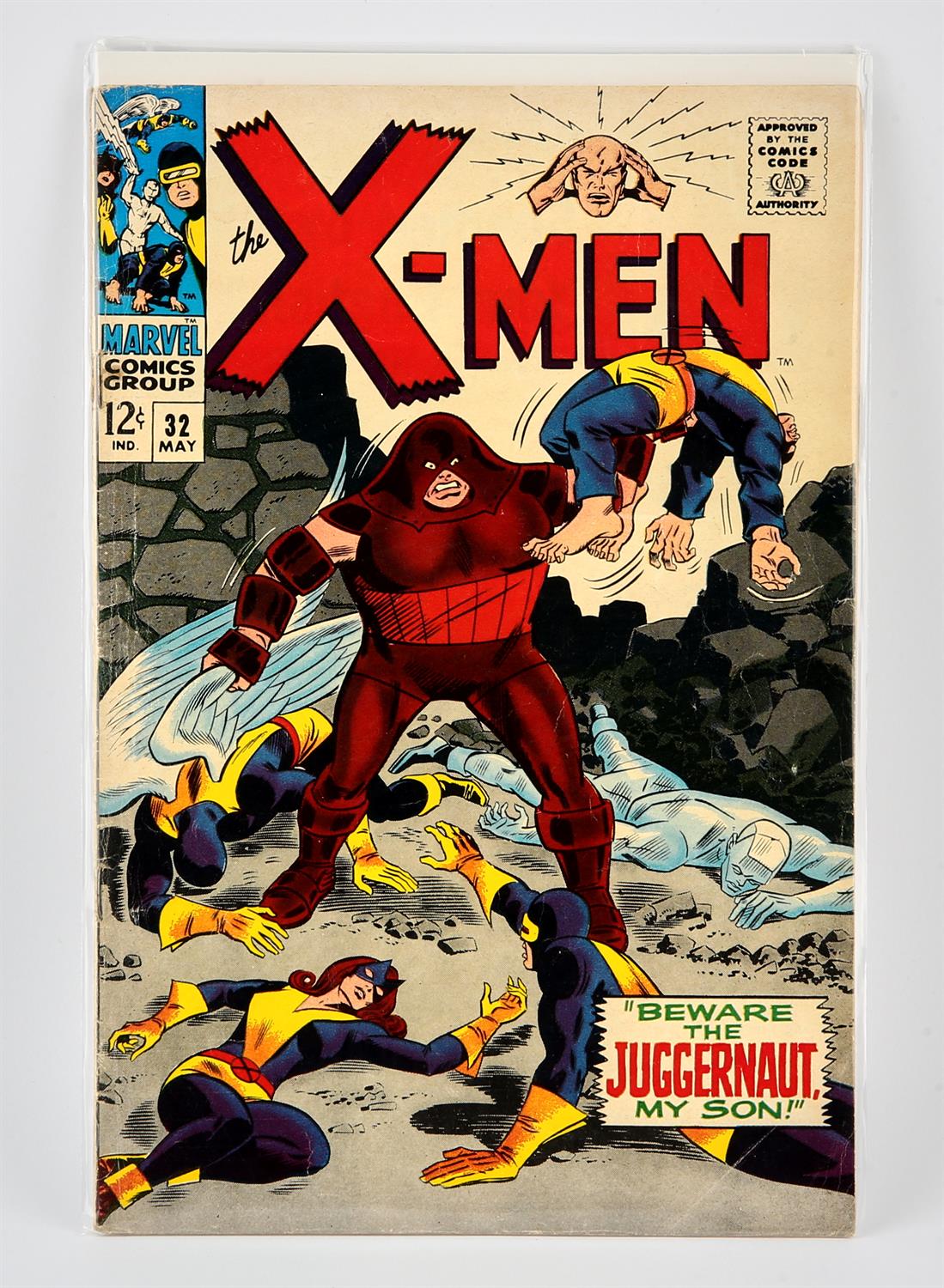 Marvel Comics: Uncanny X-Men No. 32 featuring a classic Juggernaut cover (1967). Featuring a