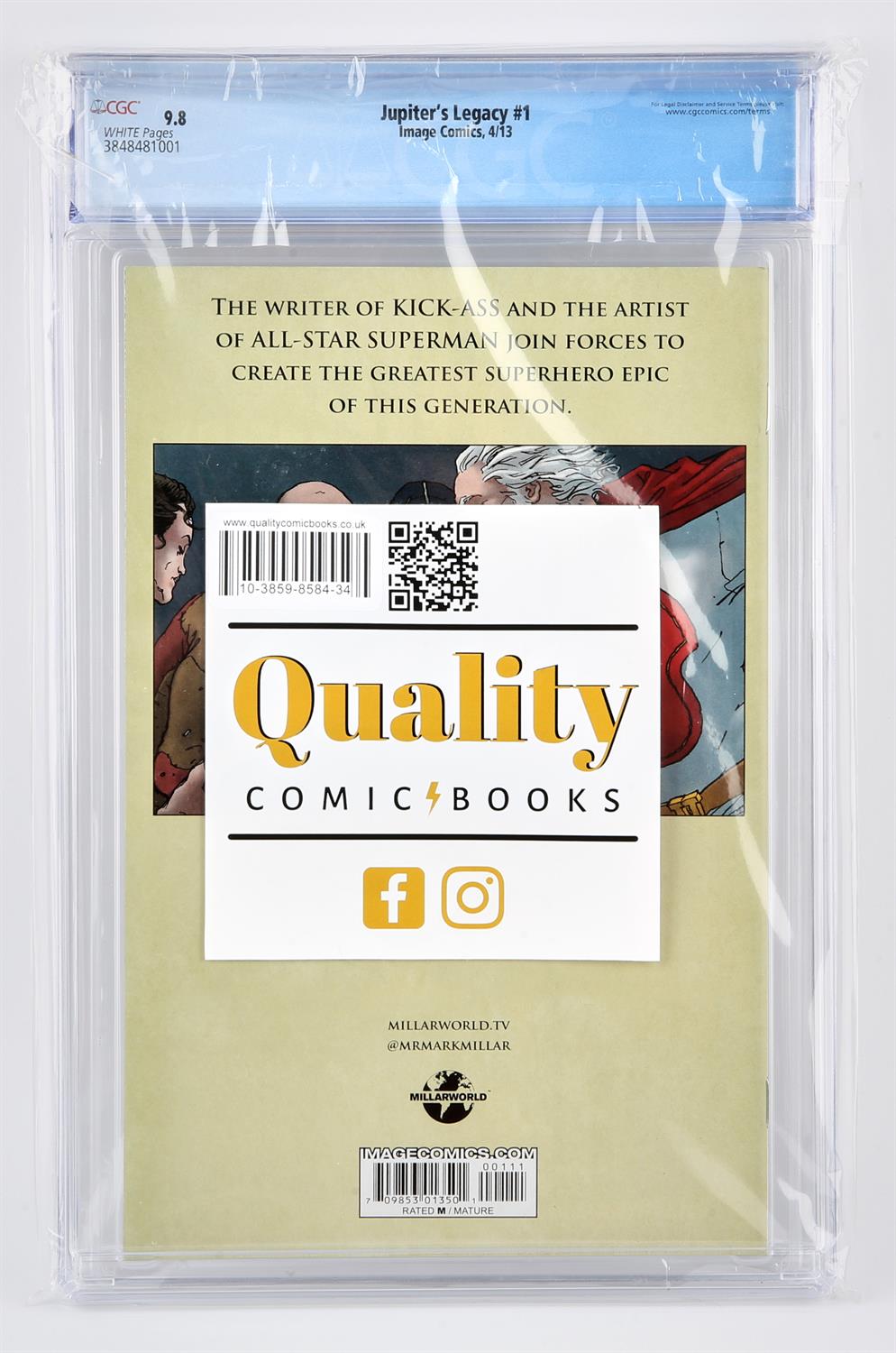 Image Comics: Jupiter’s Legacy No. 1 featuring the 1st appearance of Lyra, (August 2008) CGC - Image 2 of 2