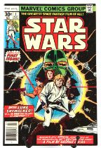 Marvel Comics: Star Wars No. 1 1st Print, July 1977. Part One of “Star Wars: A New Hope”