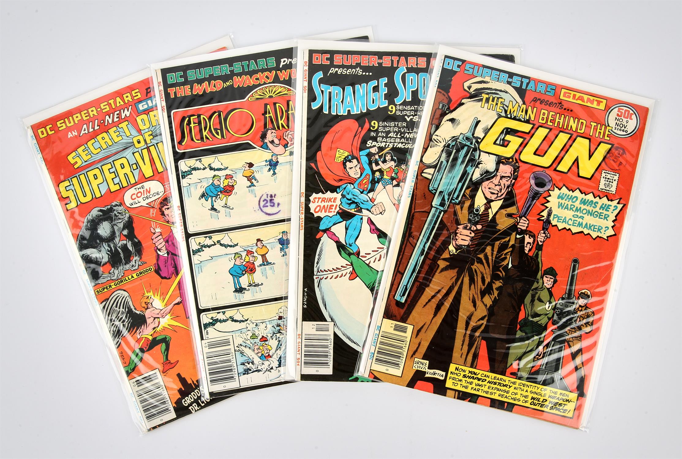 DC Comics: DC Super-stars Presents comics (1976 onwards). Giant size issues. This lot features: DC